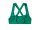 Mystic Lana Cross Bikini Top Grün 34