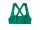 Mystic Lana Cross Bikini Top Grün 36