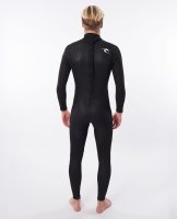 Rip Curl Freelite 4/3 Back Zip Steamer Herren Schwarz XL