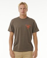 Rip Curl Fade Out Icon Tee Stone